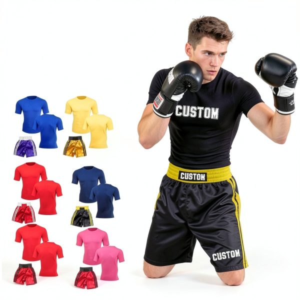 Custom Boxing Shorts and Top by marily125 Unisex Fitness-2