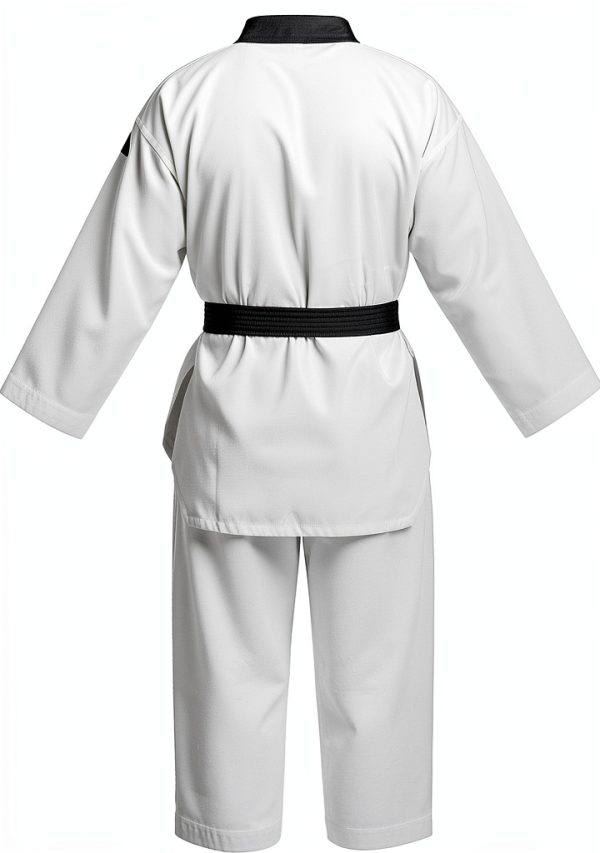 Taekwondo Uniform MartialGear Black V-Neck-2