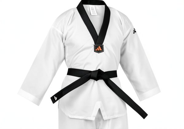 Taekwondo Uniform MartialGear Black V-Neck-3