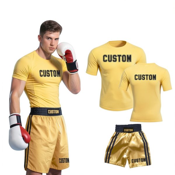 Custom Boxing Shorts and Top by marily125 Unisex Fitness-5