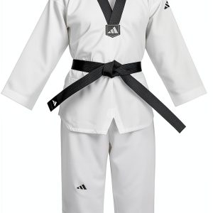 Taekwondo Uniform MartialGear Black V-Neck-0