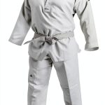 Adidas Taekwondo Suit White V Neck Unisex Training-0