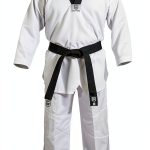 Taekwondo Suit UNINE White Lightweight Pants-0