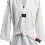 Taekwondo Uniform Twister Fight Wear White Cotton-0