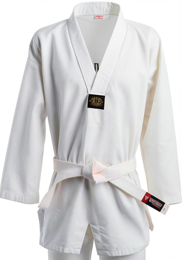 Taekwondo Uniform Twister Fight Wear White Cotton-0