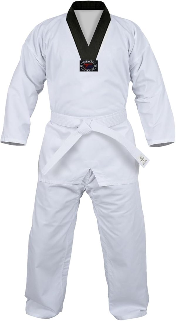 Taekwondo Uniform JAG TKA White Black Trim Unisex-0