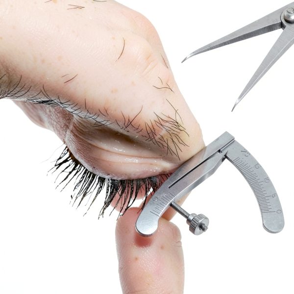 DEARMAMY Eye Positioning Ruler Stainless Steel Precise Eyelid Measure-6