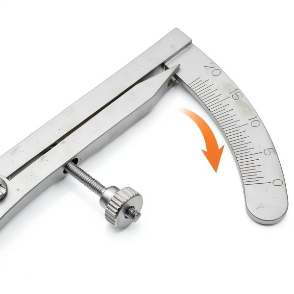DEARMAMY Eye Positioning Ruler Stainless Steel Precise Eyelid Measure-3