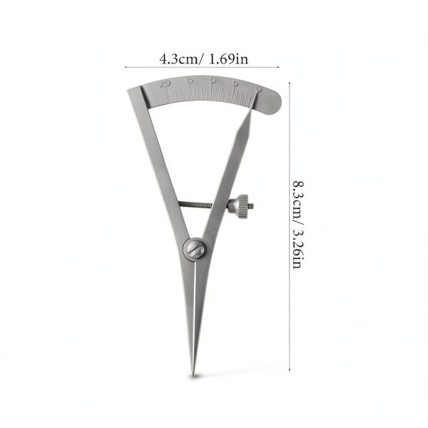 DEARMAMY Eye Positioning Ruler Stainless Steel Precise Eyelid Measure-1