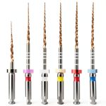 JMU Niti Rotary Dental Files Gold Heat Treated Flexible SX to F1 Sizes-0