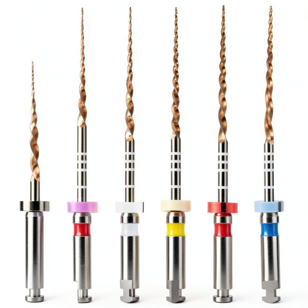 JMU Niti Rotary Dental Files Gold Heat Treated Flexible SX to F1 Sizes-0