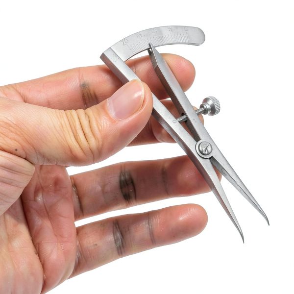 DEARMAMY Eye Positioning Ruler Stainless Steel Precise Eyelid Measure-2