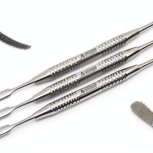 ARTMAN INSTRUMENTS Miller Bone File #21 and #45 – Double-Ended Stainless Steel Tool with Curved & Straight Ends, Perfect for Grinding, Contouring, Shaping, Smoothing, Autoclavable (Pack of 3)-0