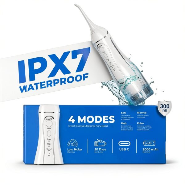 Water Flosser Smilix SX-01 300ML Cordless Irrigator USB C 5 Tips-2