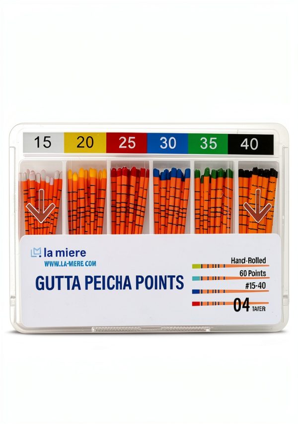 Dental Gutta Percha Points LA MIERE .04 Taper with mm Mark 60pcs-0