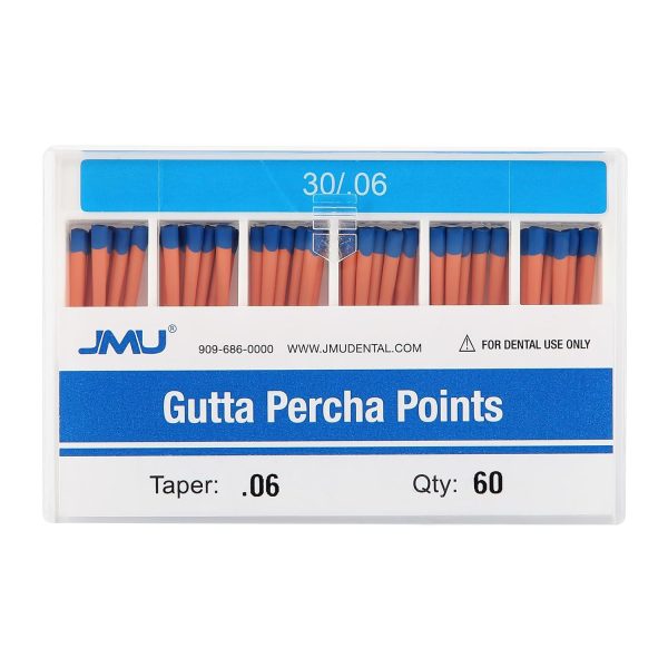 JMU Dental Gutta Percha Points .06 Taper Spill Proof Box 60pcs-0