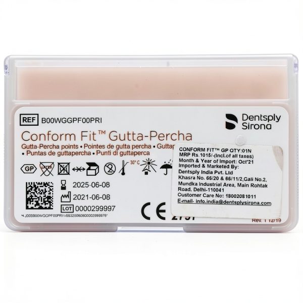 Dentsply Sirona B00WGGPF00PRI, WaveOne Gold Gutta Percha Points Primary Red 60/Pack, ISO Color-Coded Conform Fit Root Canal Obturation System-2