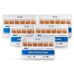 JMU 5 Pack Dental Gutta Percha Points .02 Taper, #15, Spill-Proof Box, 120pcs/pack-0