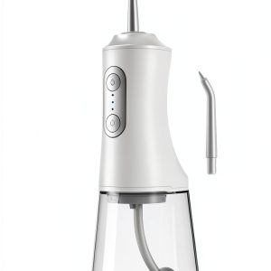 Water Dental Flosser - Portable Cordless Oral Irrigator 300ML, Rechargeable IPX7 Waterproof Irrigation Cleaner for Teeth Cleaning & Flossing, Travel & Home Use (Pearl White)-0