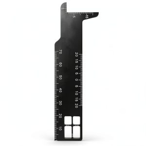 Dental Precision Measuring Ruler Ceonam Black Stainless Steel-0