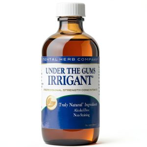 Under The Gums Irrigant Solution – Alcohol-Free, Vegan Herbal Solution for Water Flossers & Oral Irrigators – Supports Gum Health Naturally - (45 Day Supply) by Dental Herb Company-0