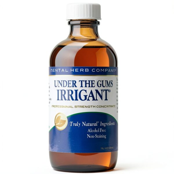 Under The Gums Irrigant Solution – Alcohol-Free, Vegan Herbal Solution for Water Flossers & Oral Irrigators – Supports Gum Health Naturally - (45 Day Supply) by Dental Herb Company-0
