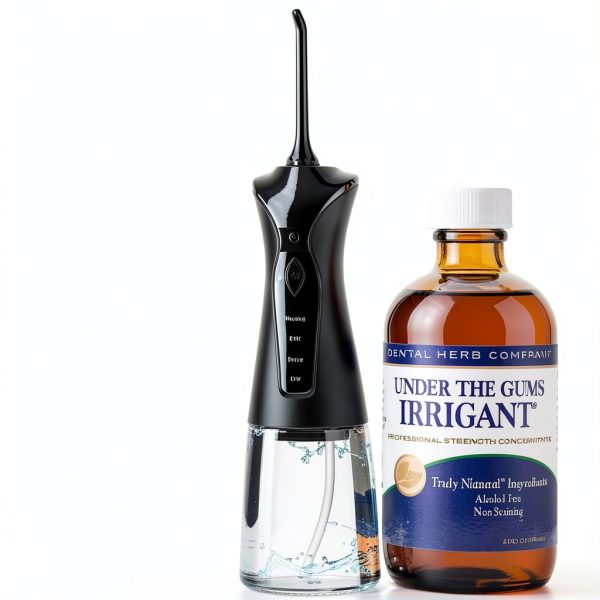 Under The Gums Irrigant Solution – Alcohol-Free, Vegan Herbal Solution for Water Flossers & Oral Irrigators – Supports Gum Health Naturally - (45 Day Supply) by Dental Herb Company-3