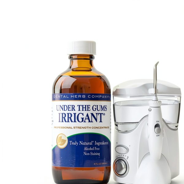 Under The Gums Irrigant Solution – Alcohol-Free, Vegan Herbal Solution for Water Flossers & Oral Irrigators – Supports Gum Health Naturally - (45 Day Supply) by Dental Herb Company-4
